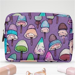 Foraging For Mushrooms Make Up Pouch (medium) by GardenOfOphir