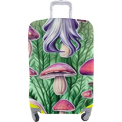 Natural Mushrooms Luggage Cover (large) by GardenOfOphir