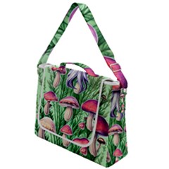 Natural Mushrooms Box Up Messenger Bag by GardenOfOphir