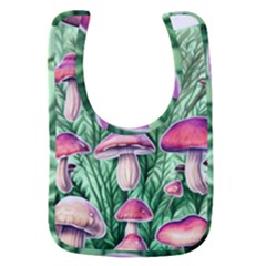 Natural Mushrooms Baby Bib by GardenOfOphir