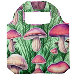 Natural Mushrooms Foldable Grocery Recycle Bag by GardenOfOphir