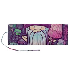 Fairy Mushrooms Roll Up Canvas Pencil Holder (m) by GardenOfOphir