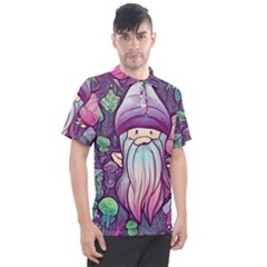 Fairy Mushrooms Men s Polo Tee by GardenOfOphir