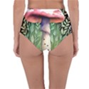 Mushroom Foraging In The Woods Reversible High-Waist Bikini Bottoms View2