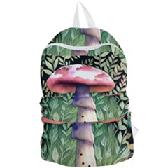 Mushroom Foraging In The Woods Foldable Lightweight Backpack by GardenOfOphir