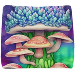 Fairy Mushroom In The Forest Seat Cushion by GardenOfOphir