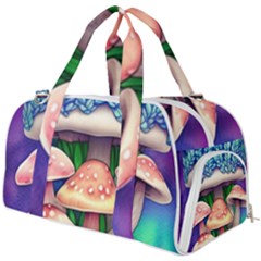 Fairy Mushroom In The Forest Burner Gym Duffel Bag by GardenOfOphir