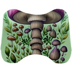 Forest Mushrooms Head Support Cushion by GardenOfOphir