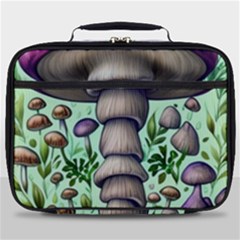 Forest Mushrooms Full Print Lunch Bag by GardenOfOphir