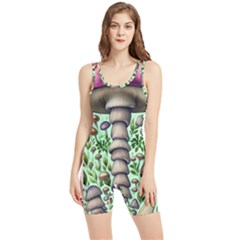 Forest Mushrooms Women s Wrestling Singlet by GardenOfOphir