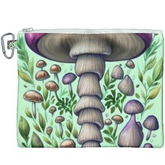 Forest Mushrooms Canvas Cosmetic Bag (xxxl) by GardenOfOphir