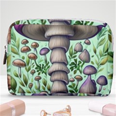 Forest Mushrooms Make Up Pouch (medium) by GardenOfOphir