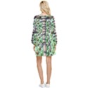 Forest Mushrooms Tiered Long Sleeve Mini Dress View2