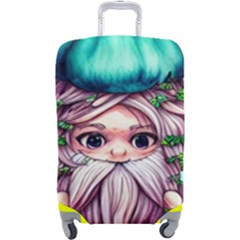 Witchy Forest Mushrooms Luggage Cover (large) by GardenOfOphir