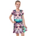 Witchy Forest Mushrooms Kids  Cross Web Dress View1