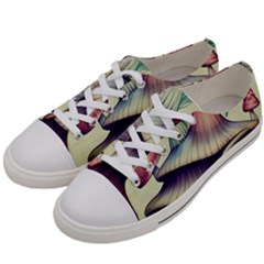 Antique Forest Mushrooms Women s Low Top Canvas Sneakers by GardenOfOphir