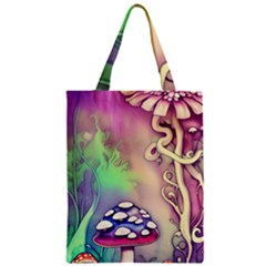 Tiny Forest Mushroom Fairy Zipper Classic Tote Bag by GardenOfOphir