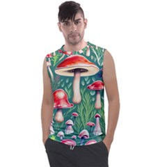 Forest Mushroom Fairy Garden Men s Regular Tank Top by GardenOfOphir