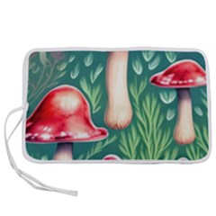 Forest Mushroom Fairy Garden Pen Storage Case (m) by GardenOfOphir