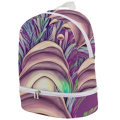 Forest Mushroom Fairy House Zip Bottom Backpack by GardenOfOphir