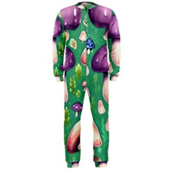 Forest Mushroom Garden Path Onepiece Jumpsuit (men) by GardenOfOphir