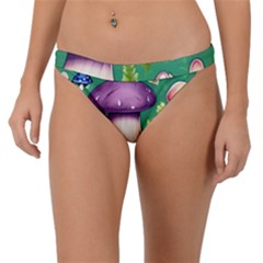 Forest Mushroom Garden Path Band Bikini Bottoms by GardenOfOphir