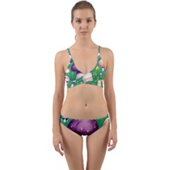 Forest Mushroom Garden Path Wrap Around Bikini Set by GardenOfOphir