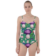 Forest Mushroom Garden Path Sweetheart Tankini Set by GardenOfOphir