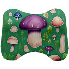 Forest Mushroom Garden Path Head Support Cushion by GardenOfOphir