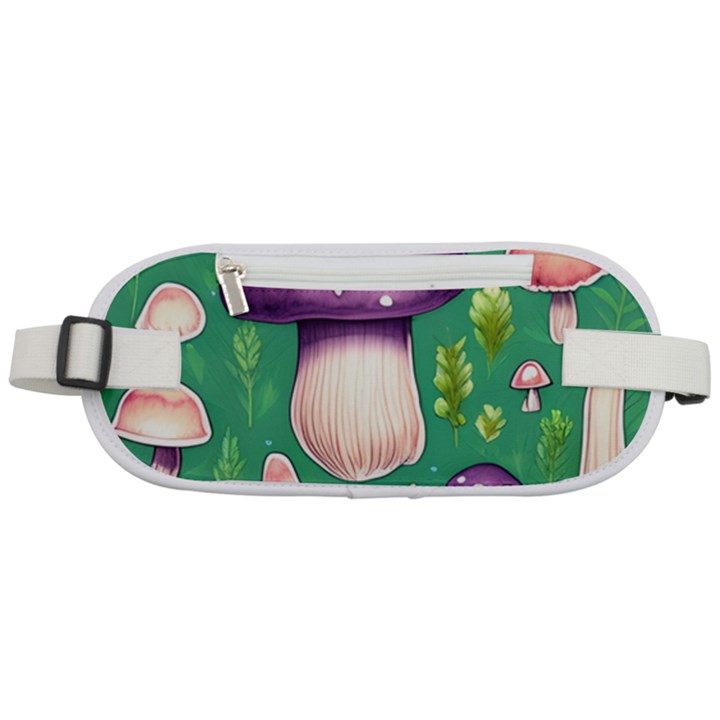 Forest Mushroom Garden Path Rounded Waist Pouch