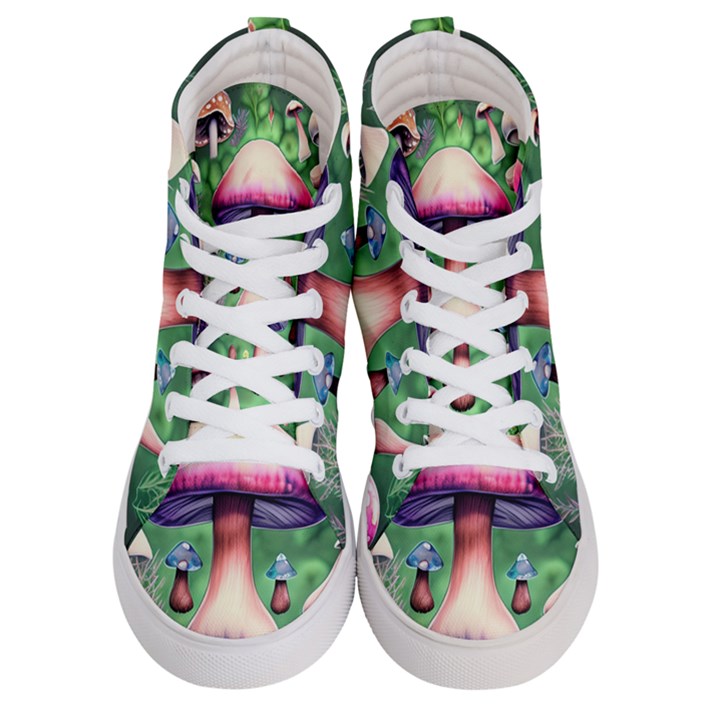 Secret Forest Mushroom Fairy Men s Hi-Top Skate Sneakers