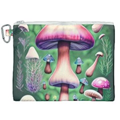 Secret Forest Mushroom Fairy Canvas Cosmetic Bag (xxl) by GardenOfOphir