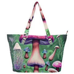 Secret Forest Mushroom Fairy Full Print Shoulder Bag by GardenOfOphir