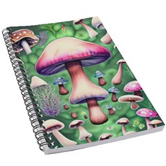 Secret Forest Mushroom Fairy 5 5  X 8 5  Notebook by GardenOfOphir