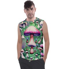 Secret Forest Mushroom Fairy Men s Regular Tank Top by GardenOfOphir