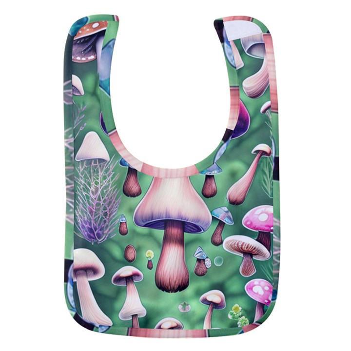 Secret Forest Mushroom Fairy Baby Bib