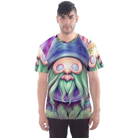 Enchanted Mushroom Forest Fairycore Men s Sport Mesh Tee by GardenOfOphir