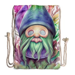 Enchanted Mushroom Forest Fairycore Drawstring Bag (large) by GardenOfOphir