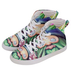 Enchanted Mushroom Forest Fairycore Women s Hi-top Skate Sneakers by GardenOfOphir