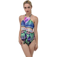 Enchanted Mushroom Forest Fairycore Go With The Flow One Piece Swimsuit by GardenOfOphir