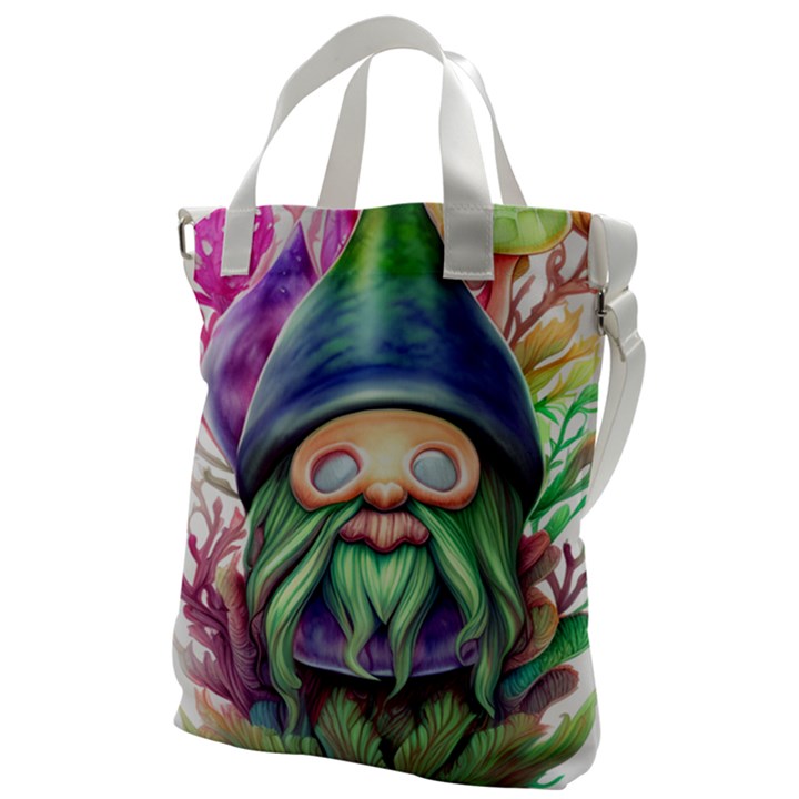 Enchanted Mushroom Forest Fairycore Canvas Messenger Bag