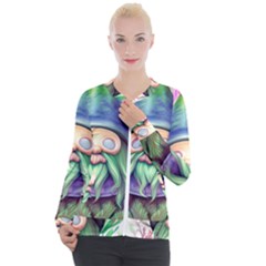 Enchanted Mushroom Forest Fairycore Casual Zip Up Jacket by GardenOfOphir