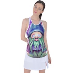 Enchanted Mushroom Forest Fairycore Racer Back Mesh Tank Top by GardenOfOphir