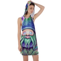 Enchanted Mushroom Forest Fairycore Racer Back Hoodie Dress by GardenOfOphir