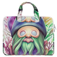 Enchanted Mushroom Forest Fairycore Macbook Pro 16  Double Pocket Laptop Bag  by GardenOfOphir