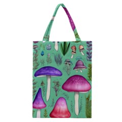 Foraging In The Mushroom Forest Classic Tote Bag by GardenOfOphir