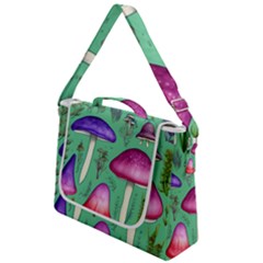 Foraging In The Mushroom Forest Box Up Messenger Bag by GardenOfOphir