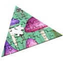 Foraging In The Mushroom Forest Wooden Puzzle Triangle View3