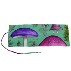 Foraging In The Mushroom Forest Roll Up Canvas Pencil Holder (s) by GardenOfOphir