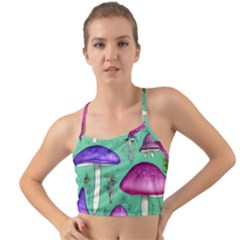 Foraging In The Mushroom Forest Mini Tank Bikini Top by GardenOfOphir